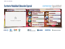 Tablet Screenshot of escritorioeducacionespecial.educ.ar